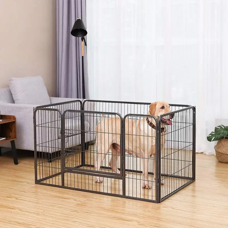 Foldable Pet Playpen Iron Fences Puppy Kennel House Exercise Training Puppy Kitten Dog Fences Gate Supplies Pet Products New