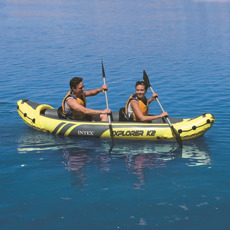 Single double kayak, inflatable boat, assault boat, fishing boat　thickened inflatable dinghy　folding canoe