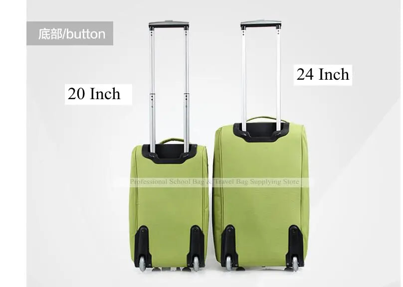 Women Carry on hand luggage bag Unisex Travel trolley bags Rolling luggage Bag with wheels bag cabin Baggage bag Travel suitcase