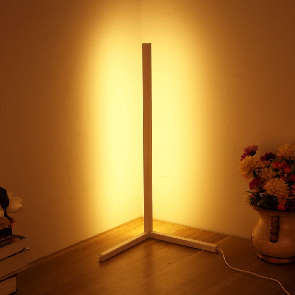 Corner Floor Lamp Modern Simple LED Rod Floor Lamps for Bedroom Living Room Decor Atmosphere Standing Light Indoor Lighting