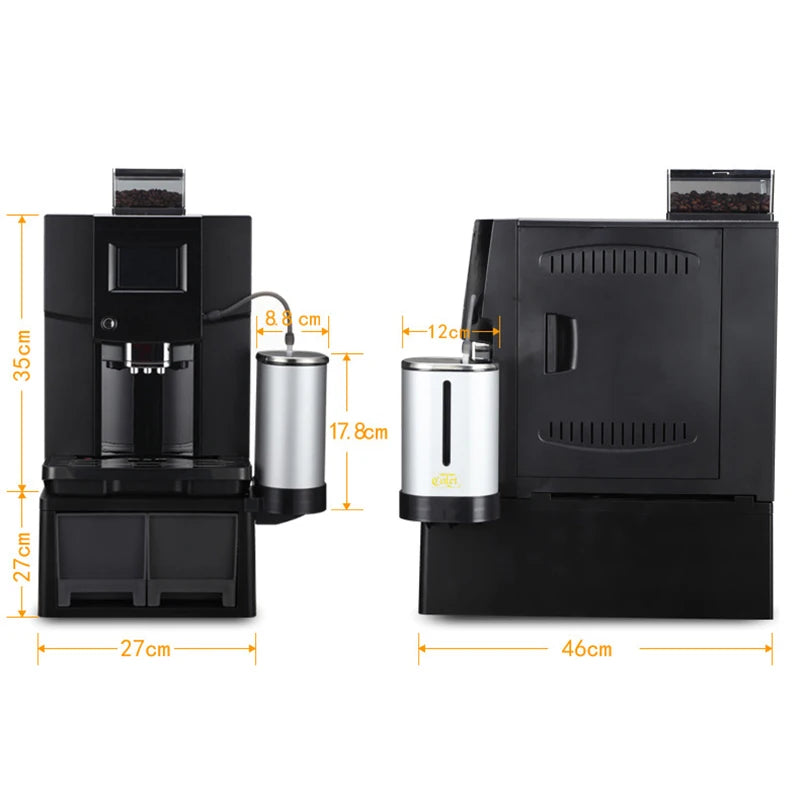 Intelligent automatic coffee machine 2L Italian consumer and commercial coffee machine with integrated high-pressure coffee