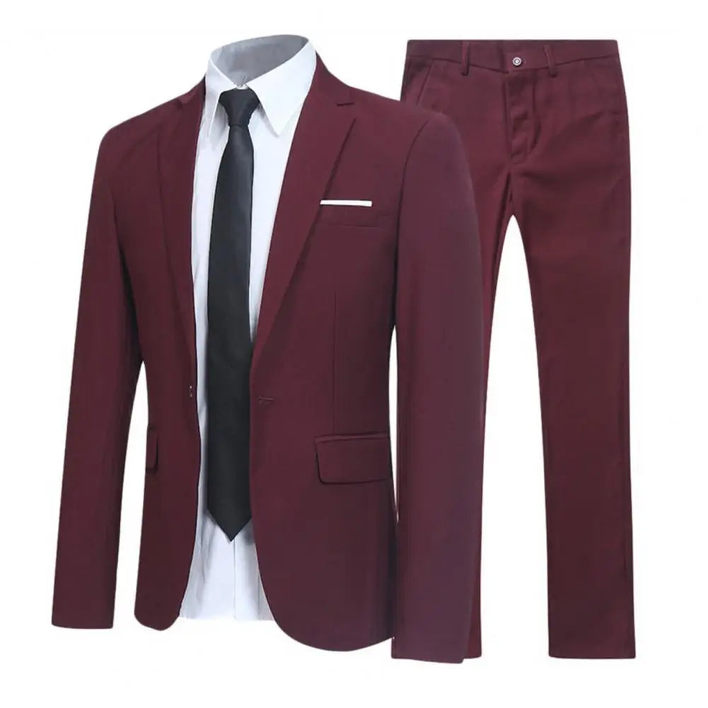 Suit suit 2021 men's two-piece business dress professional small West decoration body groomsmen clothing groom wedding dress