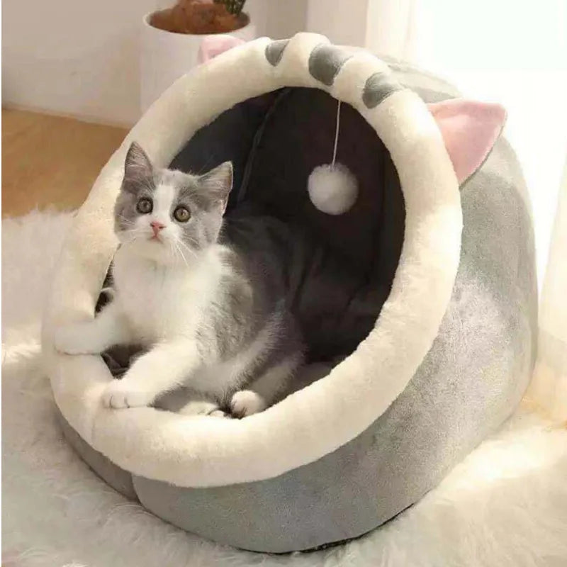 Warm Soft Cat Bed Winter Warm House Cave Pet Dog Soft Nest Kennel Kitten Bed House Sleeping Bag for Small Medium Dogs Supplies