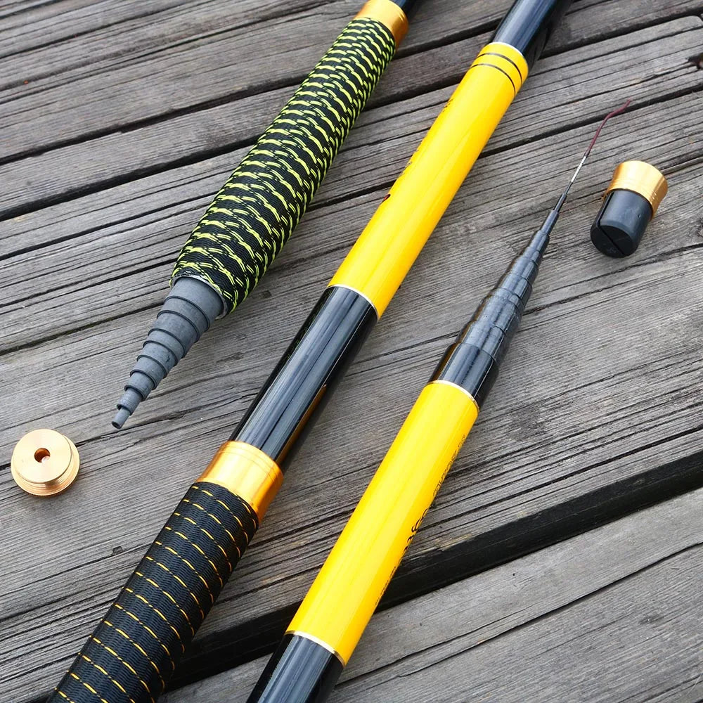 Fishing Rod 2.7M-7.2M Ultralight Hard Carbon Fiber Carp feeder Stream Pole Telescopic Portable Outdoor Travel freshwater Tackle