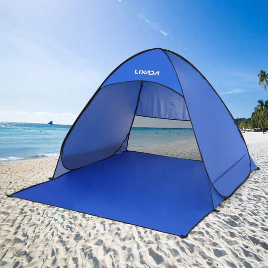 Lixada Automatic Instant Pop Up Beach Tent Lightweight Outdoor UV Protection Camping Fishing Tent Cabana Sun Shelter