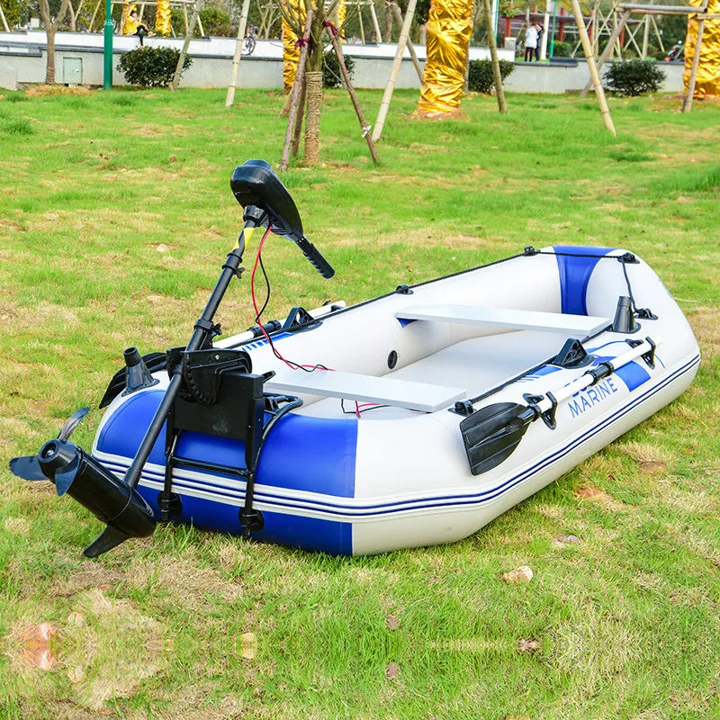 3 Person 230 CM Inflatable Fishing Boat Rowing Kayak Canoe Hovercraft Dinghy Air Mat Bottom Outdoor Water Sport