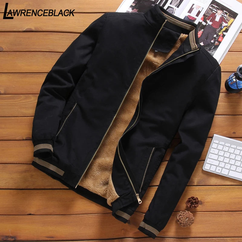 Fleece Jackets Mens Plus Size Casual Jacket Men Bomber male Outerwear Mens Jackets and Coats Male Jacket for Mens Clothing Brand