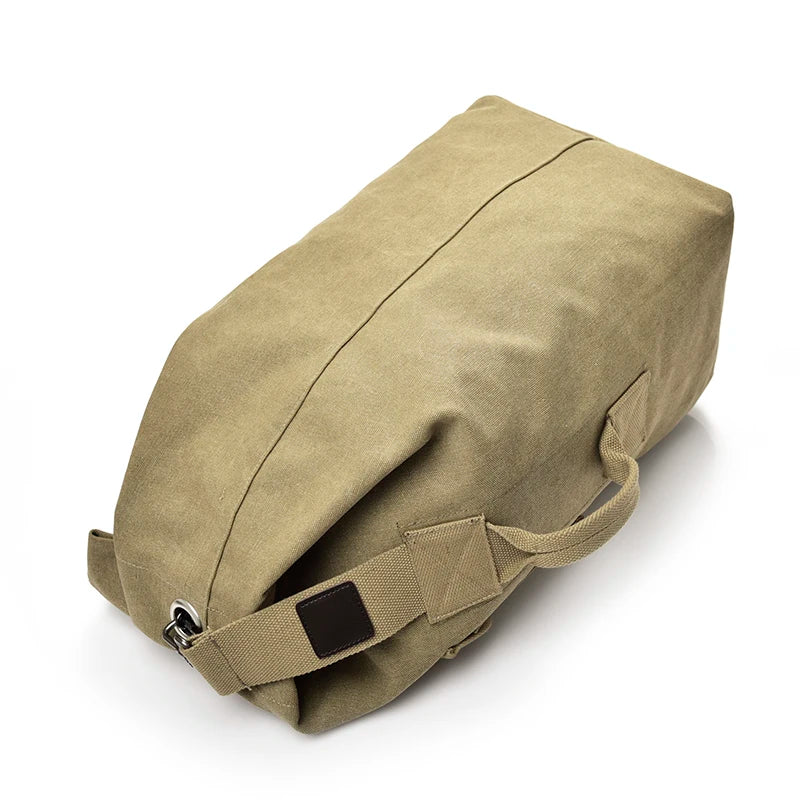 New Large Capacity Backpack Male Luggage Boys Canvas Backpack Bucket Shoulder Bags Leisure Men Backpacks for Travel for School