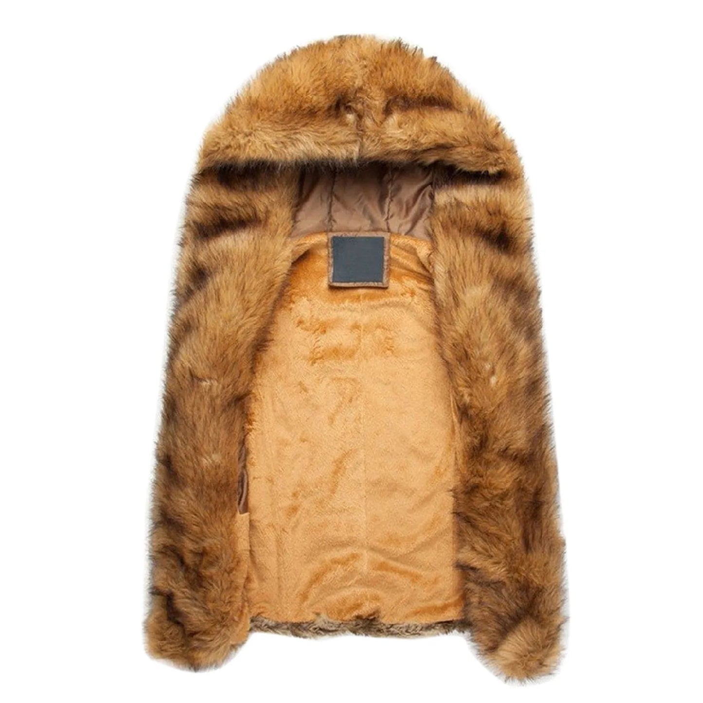 Men Faux Furry Coat 2021 Autumn Winter Warm Thick Jacket Sleeveless Outwear Vest Cardigan Hooded Overcoat Male Coat Dropshipping