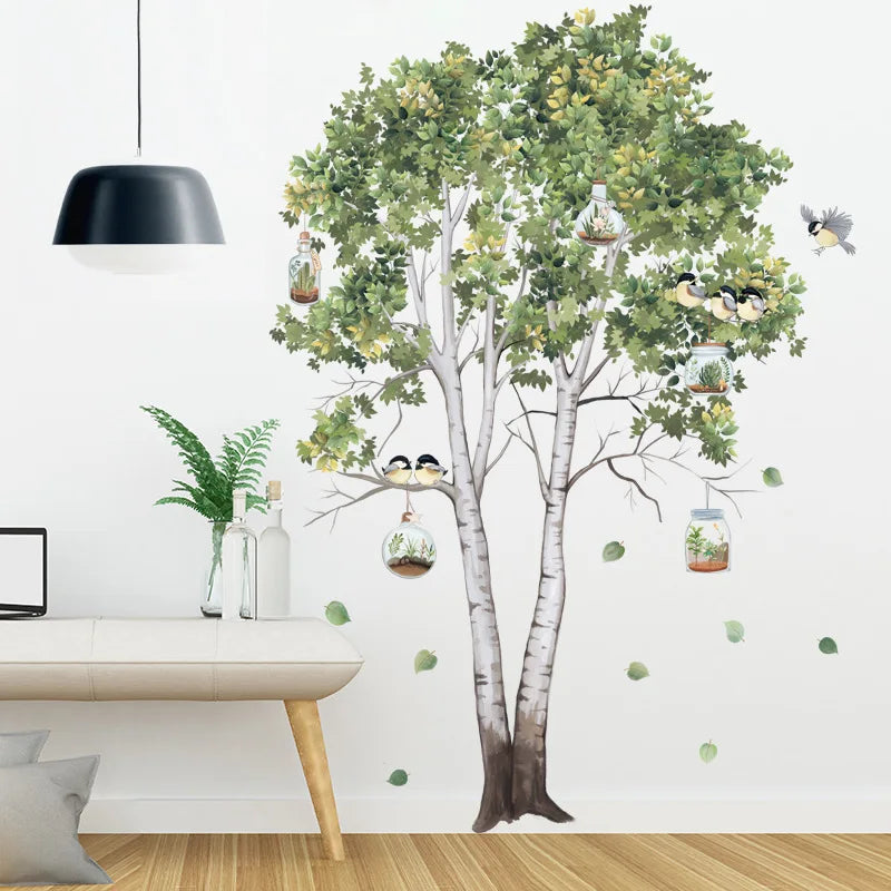 Large Nordic Tree Wall Stickers Living room Decoration Bedroom Home Decor Removable Wall Decals For Room Decorative Wallpapers