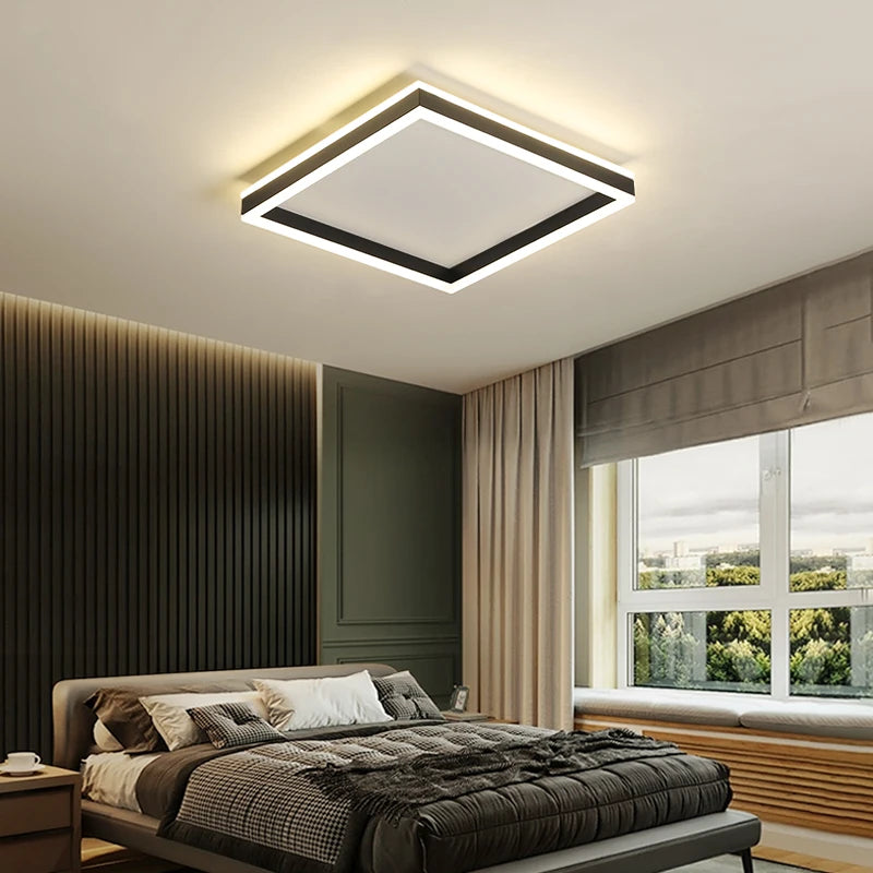 Modern Led Ceiling Chandelier for Living Room Bedroom Indoor Lighting Led Chandelier with Remote Control Function Celing Lamp