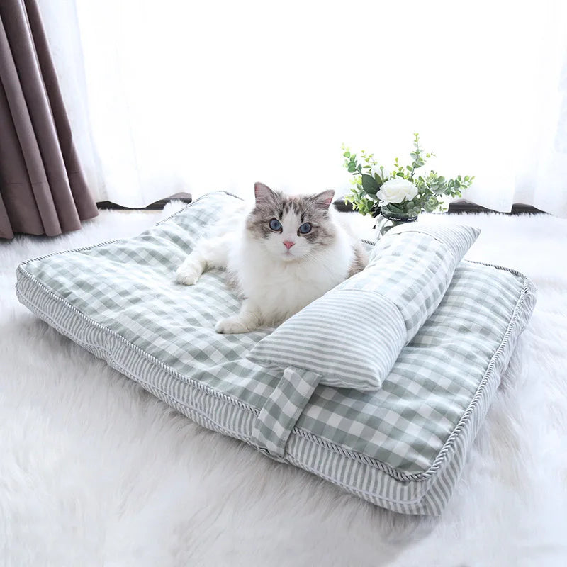 Pet Dog Bed Soft Lounger Pet Bed House for Dogs Cats Cozy Sleeping Sofa Warm Puppy Kennel Mat Cat Mattress Pet Supplies