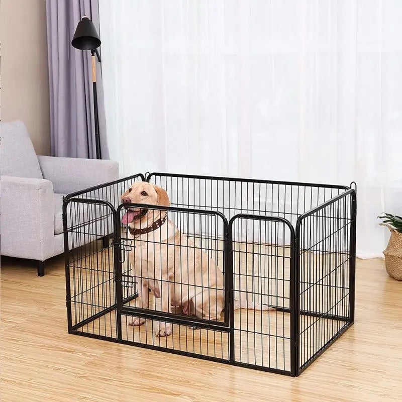 Foldable Pet Playpen Iron Fences Puppy Kennel House Exercise Training Puppy Kitten Dog Fences Gate Supplies Pet Products New