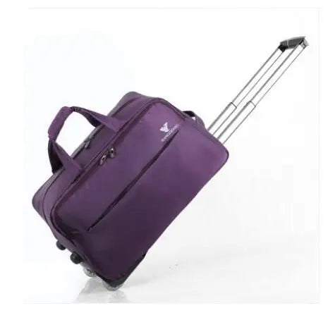 Women Carry on hand luggage bag Unisex Travel trolley bags Rolling luggage Bag with wheels bag cabin Baggage bag Travel suitcase