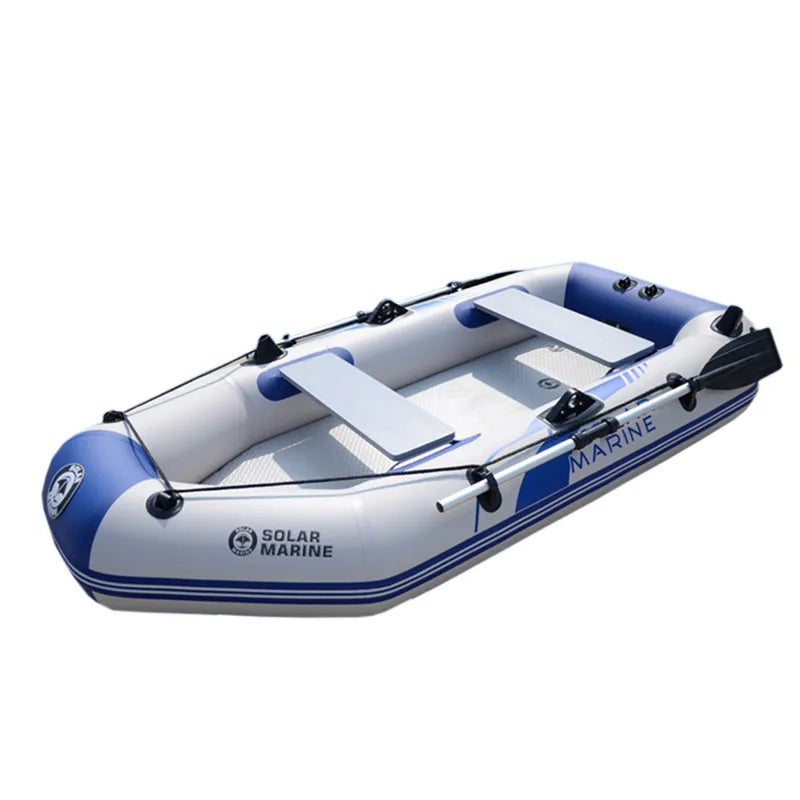 Solar Marine Factory Direct 230 CM 3 Person PVC Inflatable Boat Fishing Kayak Canoe Air Mat Bottom with Accessory