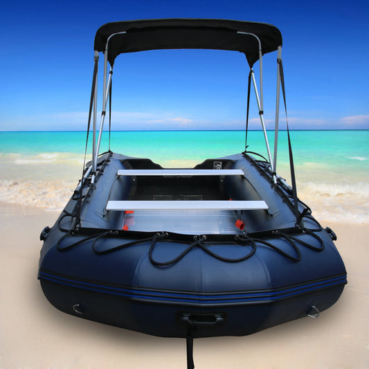 Ready to Ship! GTS450 8 People Aluminum Floor Dingy Raft Inflatable Kayak Fishing PVC Boat