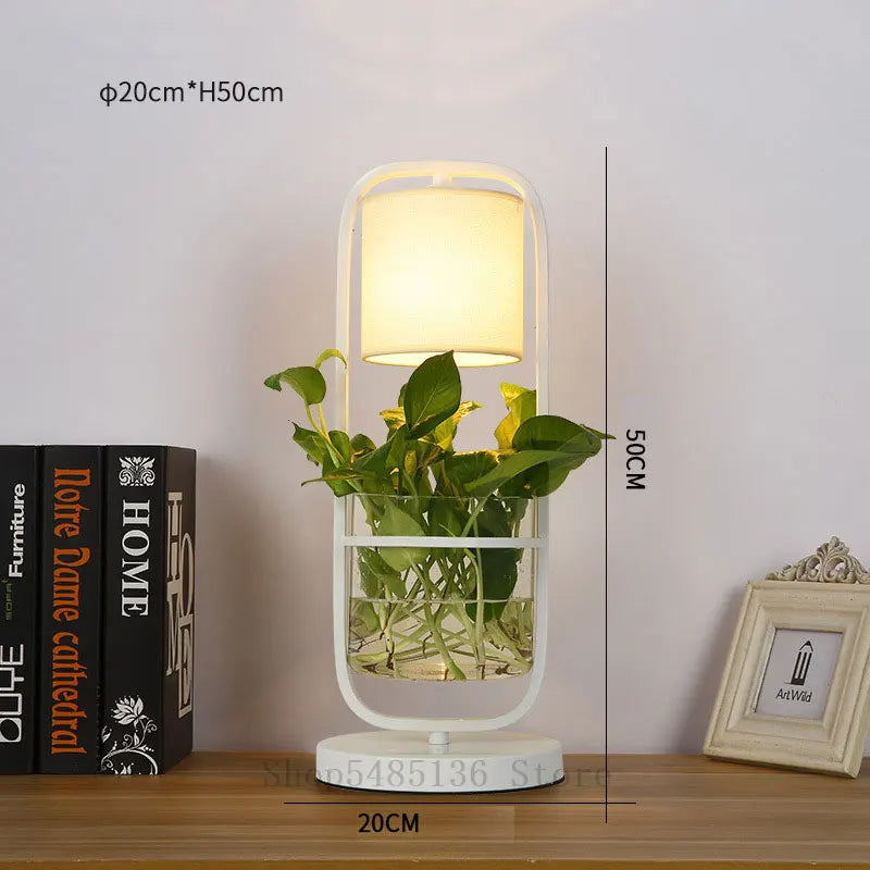 Modern Plant Pot Led Floor Lamps for Living Room Simple Glass Standing Lamp Bedroom Floor Lights Cafe Bar Stand Light Fixtures