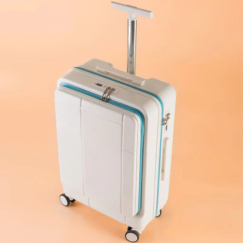 Open Trolley Case password suitcase with wheel PC durable suitcase high value business new trolley luggage case bag 20inch carry