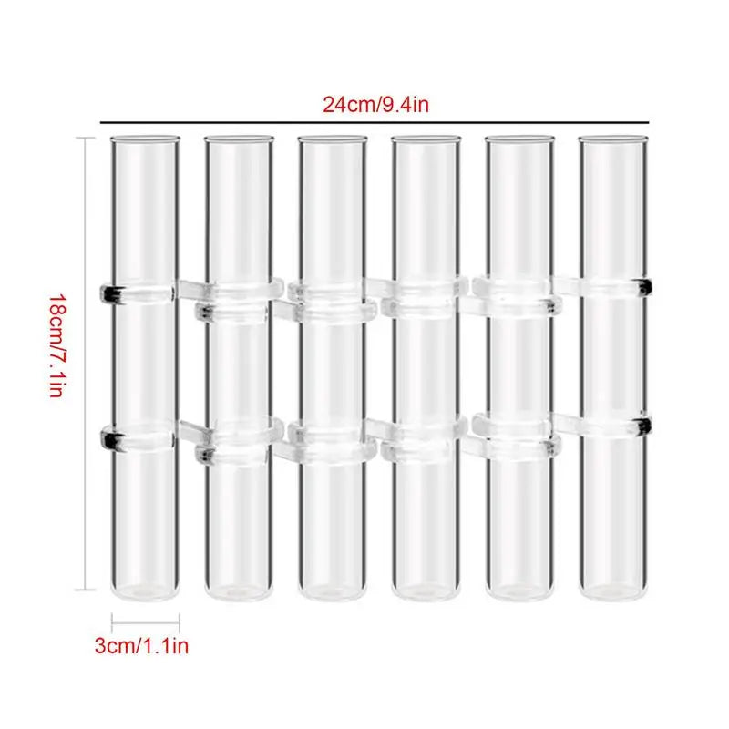 Hinged Flower Vase Glass Vase Tube Creative Plant Holder For Living Room Office Corridor Study Bedroom Dining Table Home Decor