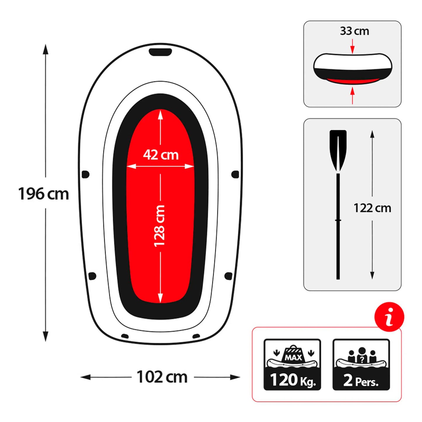 2/3 People Iatable Boat Tough PVC Thicken with 2 Paddles and Manual Pump Kayak Fishing Drifting Diving Boat Set Water Play