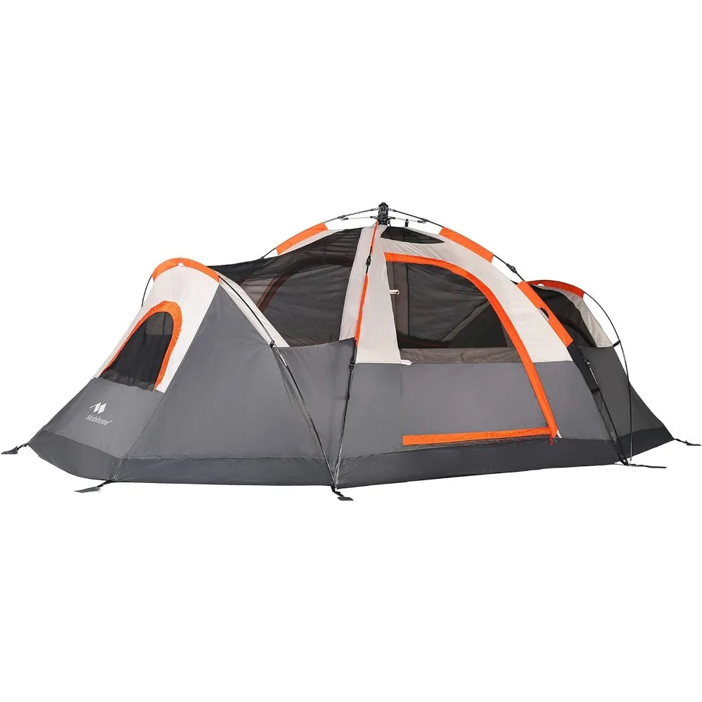 3/6-Person Tent Rainfly, Double Layer, Large Mesh Windows & Mesh Roof,Dome Camping Tent-13.5' x 7' Freight free