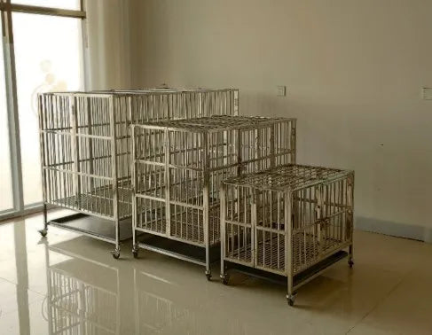 Stainless Steel Foldable Dog Cages Dog Kennels Cat Kennels Stainless steel Pet Kennels