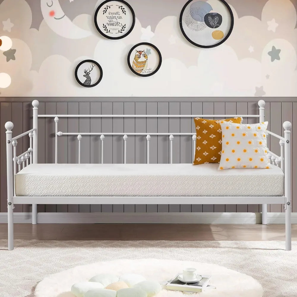 Children's bed, dual-purpose bench bed frame, double bed with headboard, easy to assemble, children's bed