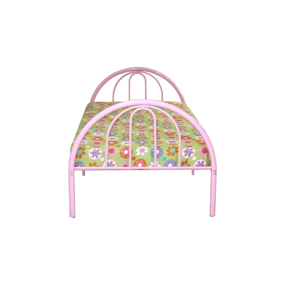 Toddler Bed Bases and Frames Pink Twin Bedroom Beds and Furniture Brooklyn Classic Metal Bed Headboards Daybed Bedframe Frame &