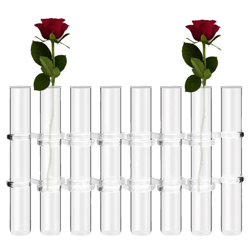 Hinged Flower Vase Glass Vase Tube Creative Plant Holder For Living Room Office Corridor Study Bedroom Dining Table Home Decor