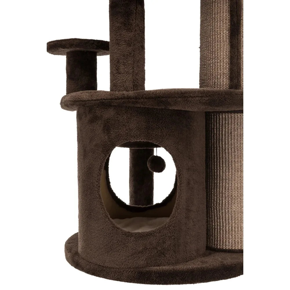 Senior Plush & Sisal 3-Level Cat Tower Scratching Posts Hammock Beds Cats Accessories for Cats Tree Pet Products Toys Supplies