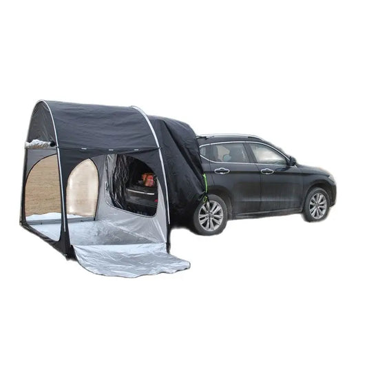 SUV Car Rear Extension Tent Bicycle Storage Outdoor Camping Awning Multipurpose Large Space Oxford Silver Coated Waterproof Tour