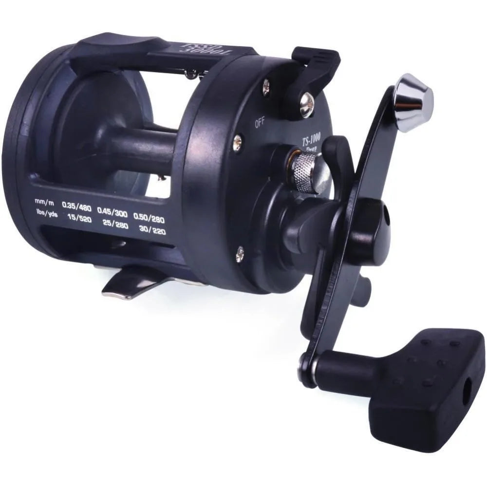 Round Baitcasting Fishing Reel for Catfish, Salmon/Steelhead, Striper Bass, Pike,Inshore Surf Fishing Reels, Conventional Reel