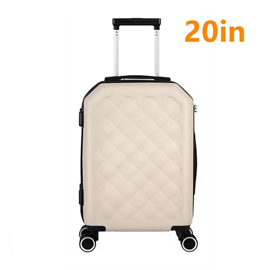 20''28 Inch Trunk Universal Wheel Travel Suitcases Beige Pink Color Girl Mini Luggage Valise Voyage Homme Luggage Suitcase