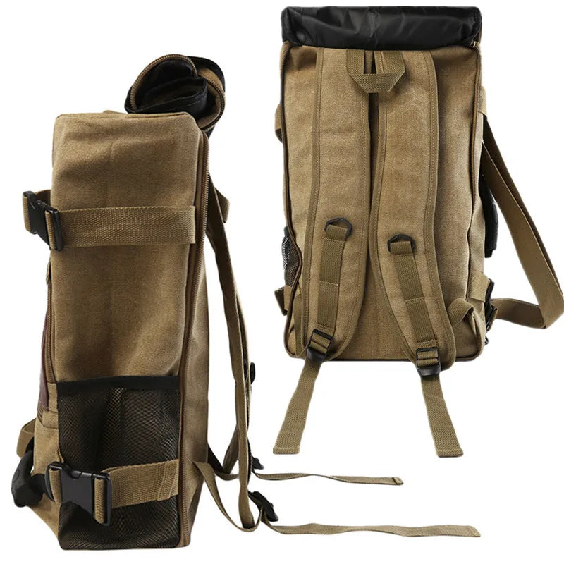 New Large Capacity Canvas Backpack For Men Travel Rucksack Fashion Shoulder Handbag Outdoor Travel Bag Male Rugzak Luggage Bag