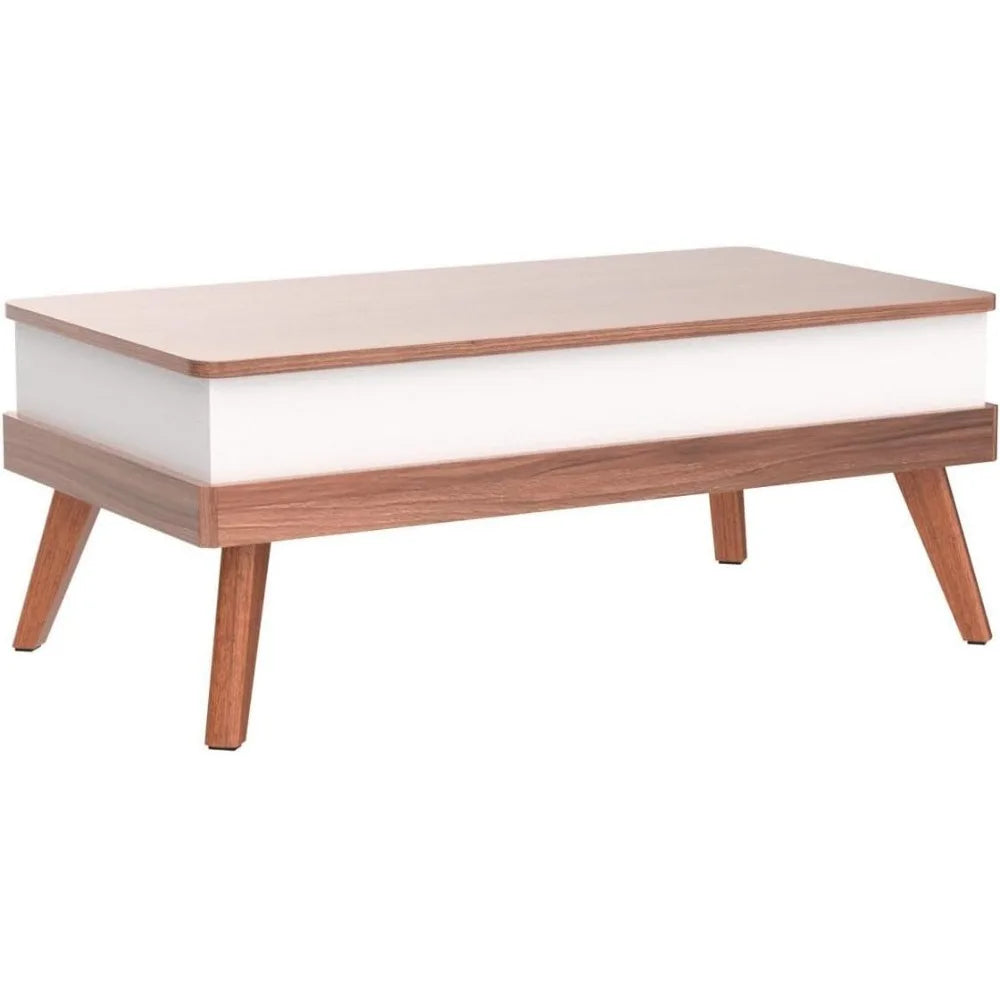 Lift Top Coffee Table, Easy-to-Assembly Center Table with Hidden Storage Compartment, Modern Dining Table for Living Room