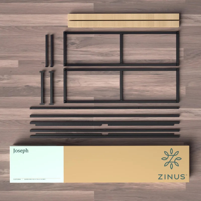 Zinus Joseph 14" Metal Platform Bed Frame, Narrow Twin bedframe bedroom furniture