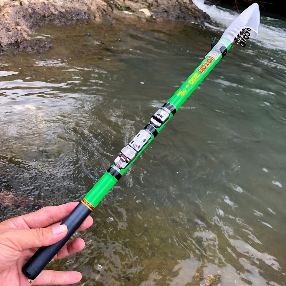 Short Fishing Rods 1.5-3m Telescopic Surfcasting Spinning Rock Rod Coast Casting Feeder Carbon Fiber Ultralight Fly Trout Tackle