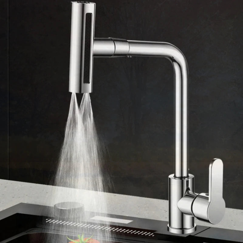 New Waterfall 360°Rotatable Sink Faucet Multifunctional Kitchen Faucet  Water Tap Nozzle Anti Splash Washbasin Faucet