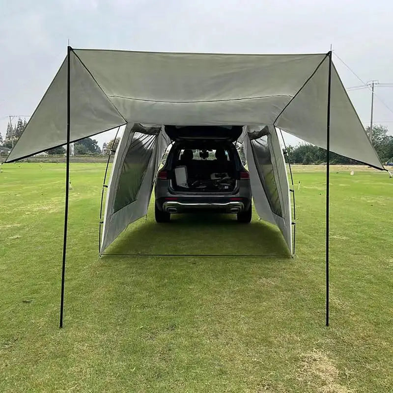 Car Trunk Tent Auto Awning Waterproof SUV Car Tail Tent Portable Trunk Sleep Bed Shade Awning For Camping Self-driving Travel