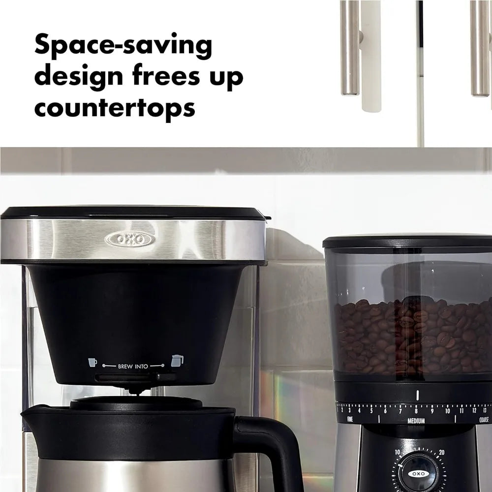 8 Cup Coffee Maker, Stainless Steel