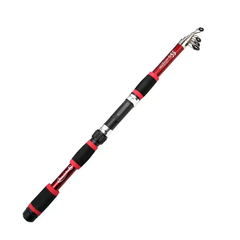 New style Carbon Fiber Telescopic Fishing  Convinent RodHard Spinning Sea Fishing Rod Outdoor Freshwater Saltwater Fishing Pole