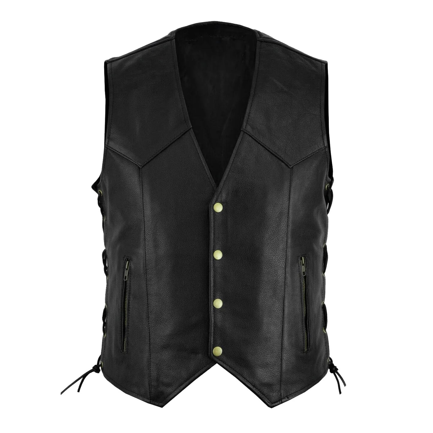 Men Fashion Leather Vest New Motorcycle Fleet Punk Leather Vest Coat European and American Style Handsome Blazer Vest Coats