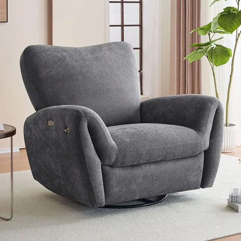 Swivel Rocking Chairs Luxury Modern Comfy Massage Reading Lounge Armchair Accent Bedroom Relax Sillas Living Room Furniture