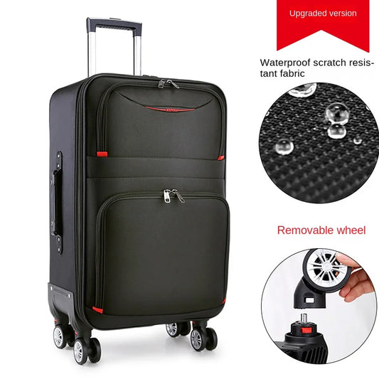 Suitcase Detachable Wheels Waterproof Luggage Password Trolley Bag Large Capacity Travel Bag Oxford Cloth Rolling Luggage Set