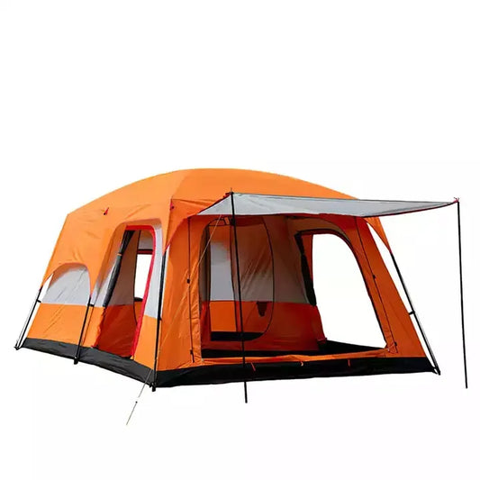 Two Room Oversized Outdoor Camping Tent 5- 8 Person Waterproof Outdoor Family Luxury Big camp tent