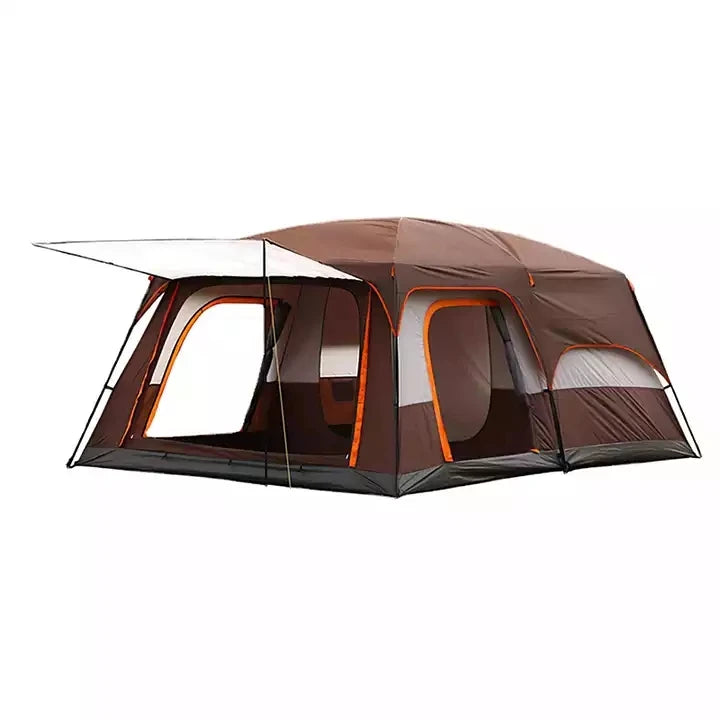 Two Room Oversized Outdoor Camping Tent 5- 8 Person Waterproof Outdoor Family Luxury Big camp tent