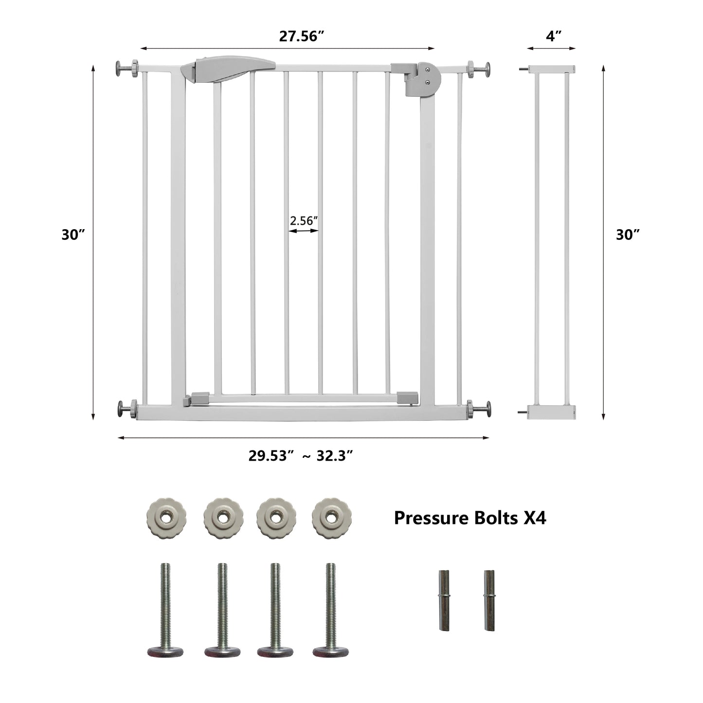 Pet Gate – Dog Gate for Doorways, Stairs or House – Freestanding, Folding，brown,Arc Wooden