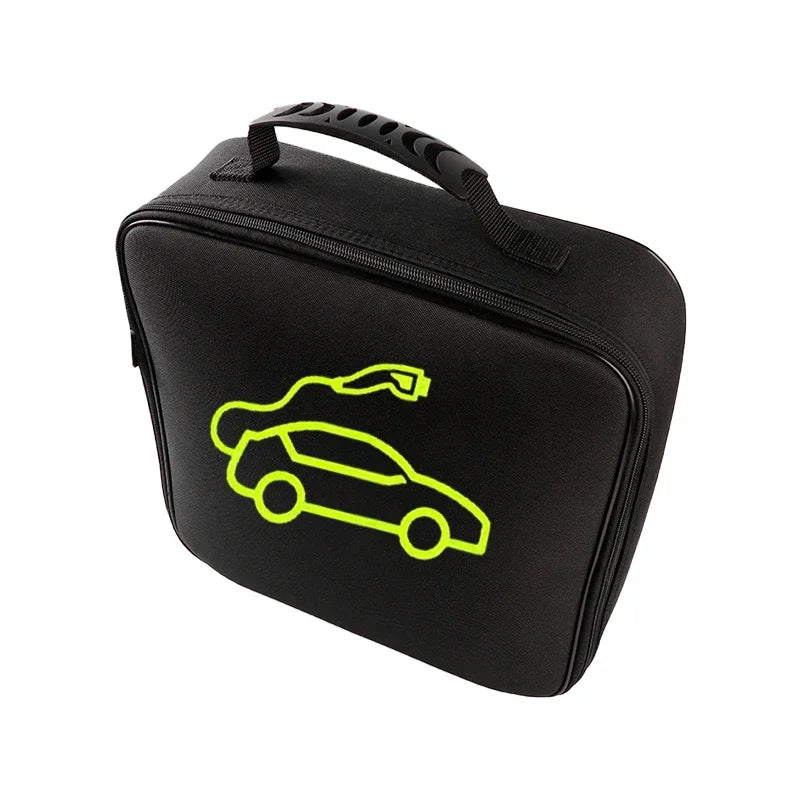 EV cable storage bag, jumper cable bag, storage and organizer for cables, wires and hoses, portable EV charger cable storage bag