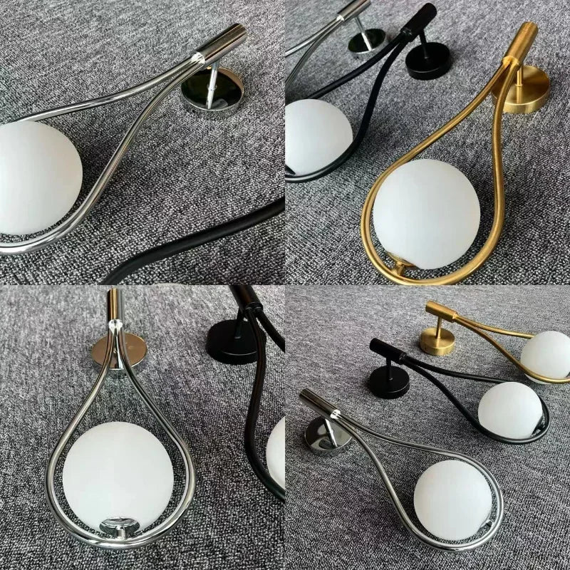 Modern Wall Light Glass Ball Luxury Gold Sconce Living Room Bedroom Bedside Indoor Decor Lamp Aisle Staircase Nordic Wall Mount