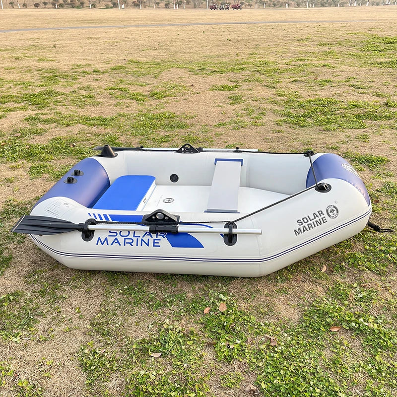 SOLAR MARINE 6.6ft 2 Person PVC Inflatable Kayak Fishing Boat Portable Wear-resistant with Accessories for Pool Lake River Ocean